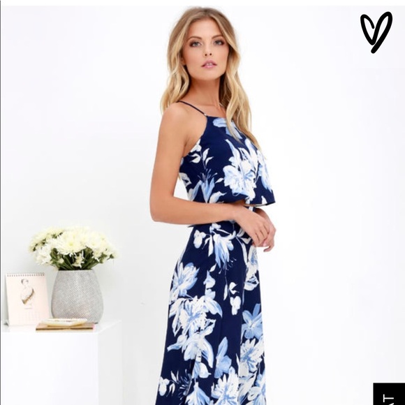 Lulu’s Love for Lanai two piece maxi dress - Picture 5 of 6